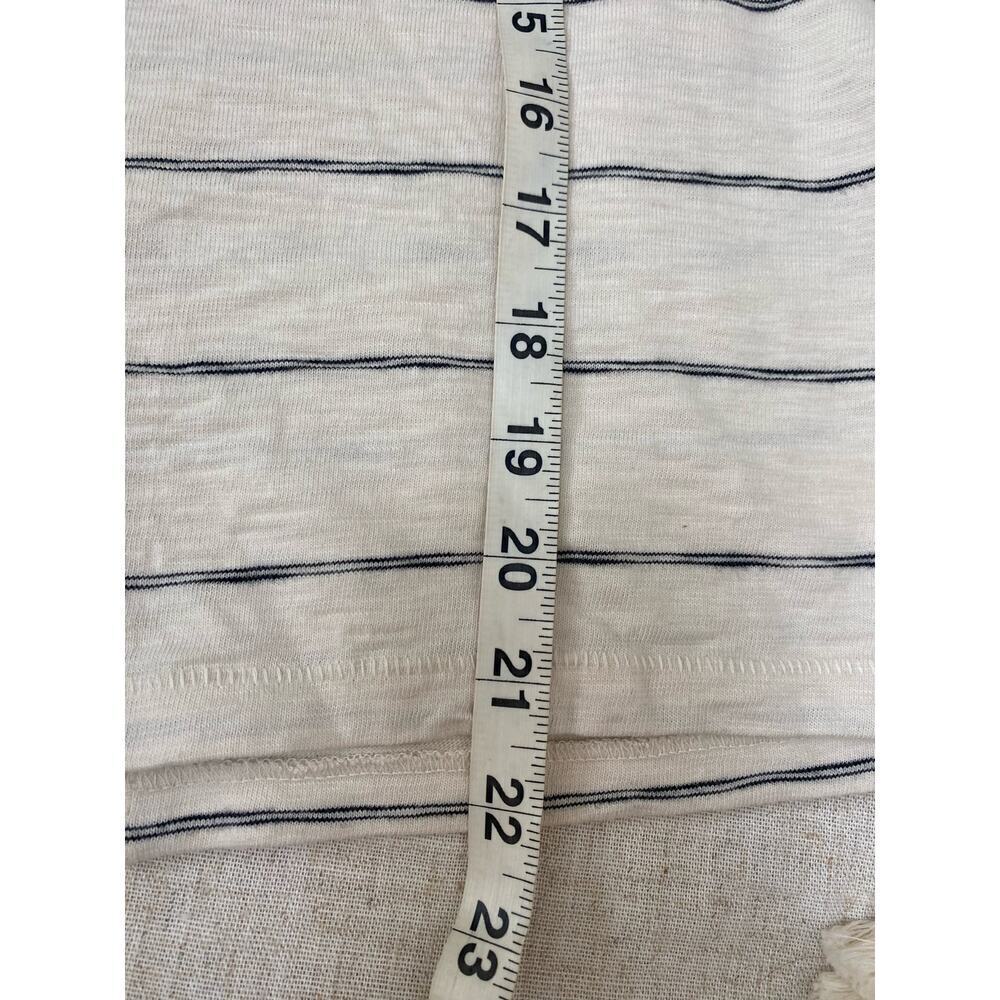 Rag & Bone Cream Black Striped Crewneck Tee Size XS - Picture 12 of 12